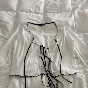 19 Cooper Ivory Sweater with Ebony Detailing